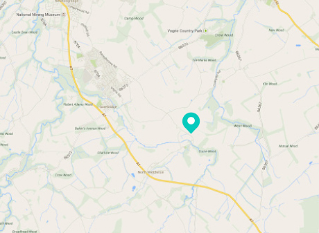 Map of the Borthwick area